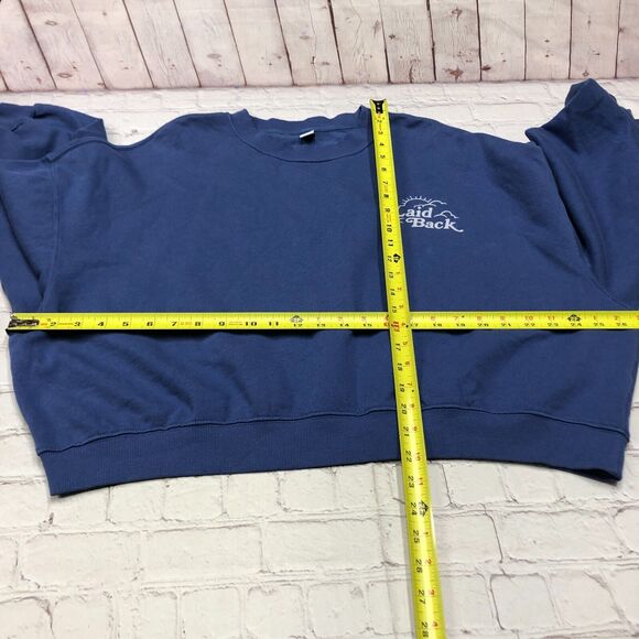 Old Navy Women Pullover Sweatshirt Top Size XL X-Large Blue Cotton Blend B169 15 - Picture 2 of 13